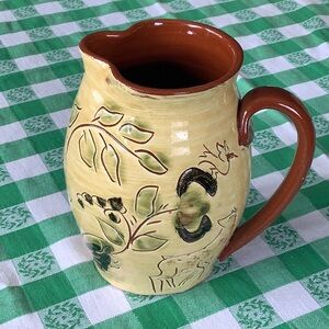 S.J. Potter Pottery Pitcher German Saying